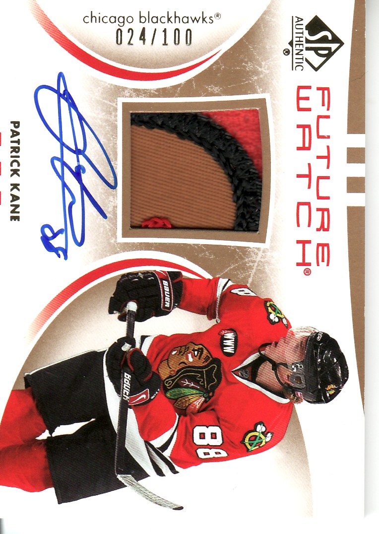 2007-08 SP Authentic Limited Patches #204 Patrick Kane JSY AU 24/100...4 colour