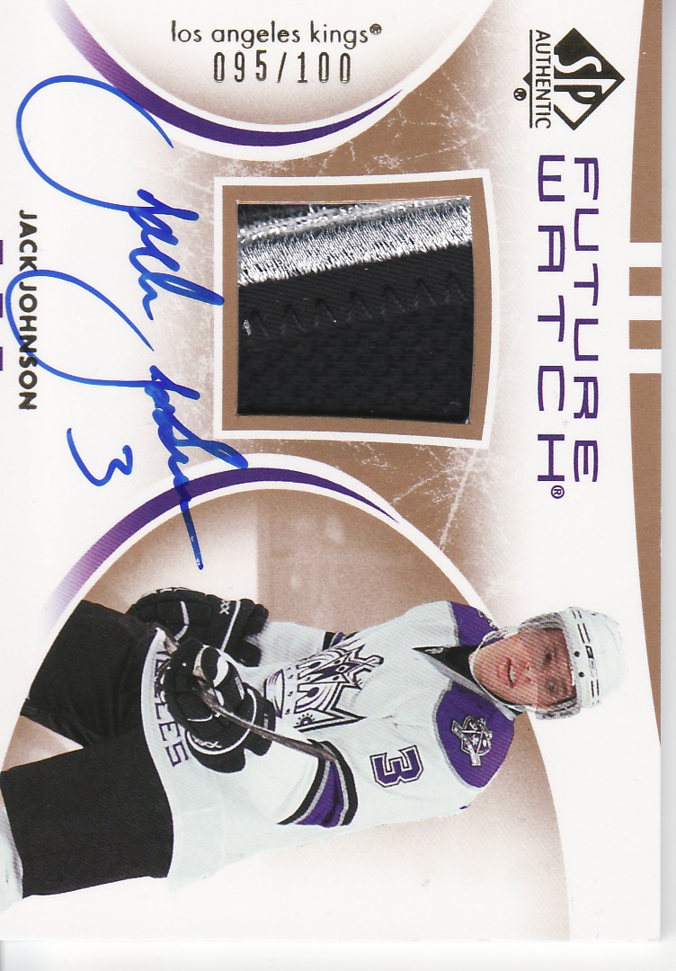2007-08 SP Authentic Limited Patches #218 Jack Johnson JSY AU 95/100