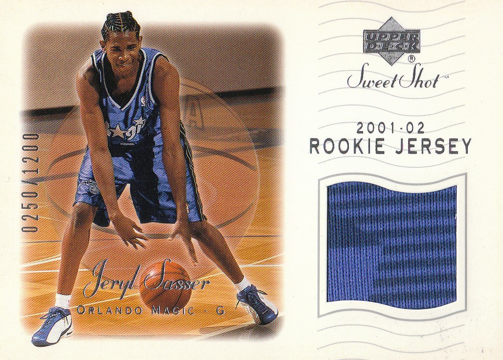 2001-02 Sweet Shot Rookie Memorabilia #102 Jeryl Sasser