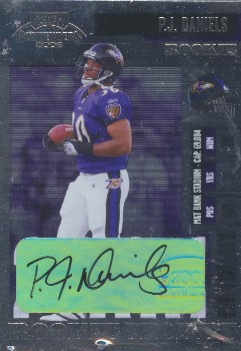 2006 Playoff Contenders #163 P.J. Daniels AU/555* RC