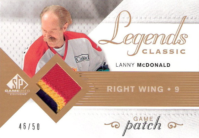 2007-08 SP Game Used Legends Classic Jerseys Patches #HGJLM Lanny McDonald