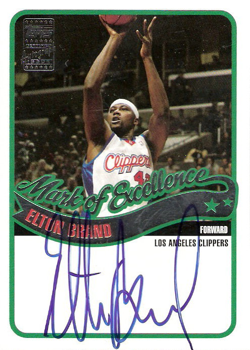 2003-04 Topps Mark of Excellence Autographs #EB Elton Brand D