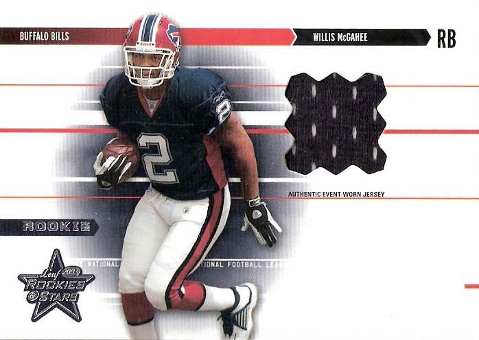 2003 Leaf Rookies and Stars #260 Willis McGahee JSY RC