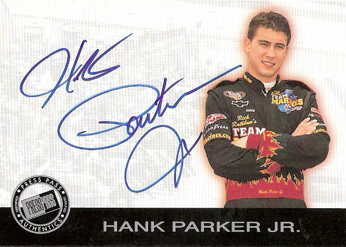2001 Press Pass Autographs #36 Hank Parker Jr.