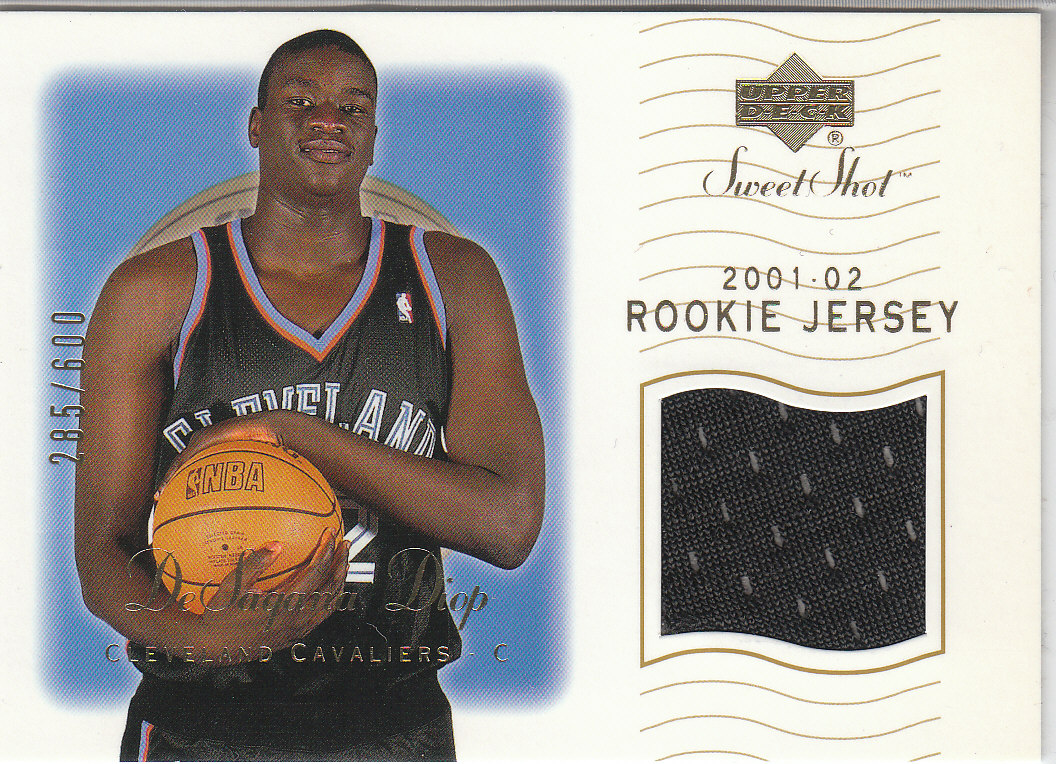 2001-02 Sweet Shot Rookie Memorabilia #112 DeSagana Diop