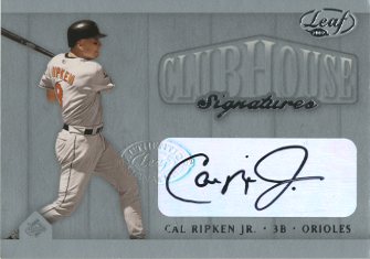 2002 Leaf Clubhouse Signatures Silver #9 Cal Ripken/25