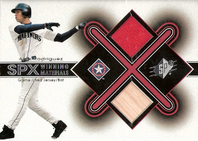 2001 SPx Winning Materials Bat-Jersey #AR1 Alex Rodriguez AS
