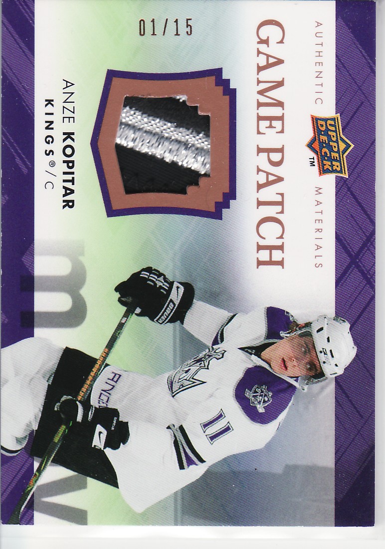 2007-08 Upper Deck Game Patches #GJ2KO Anze Kopitar