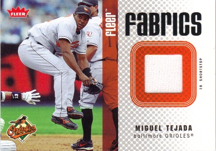 2006 Fleer Fabrics #TE Miguel Tejada Jsy