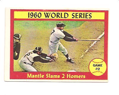 1961 Topps #307 World Series Game 2/Mickey Mantle