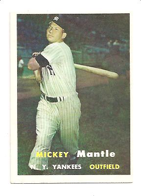 1957 Topps #95 Mickey Mantle