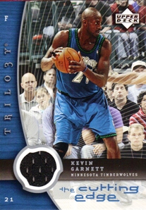 2005-06 Upper Deck Trilogy The Cutting Edge #KG Kevin Garnett