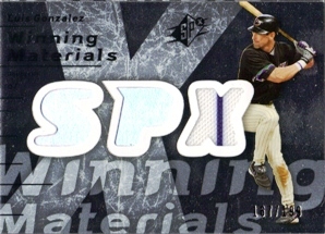 2007 SPx Winning Materials 199 Silver #LG Luis Gonzalez/199