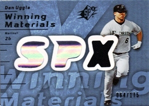 2007 SPx Winning Materials 175 Blue #DU Dan Uggla/175