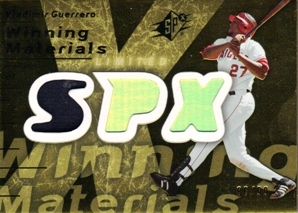 2007 SPx Winning Materials Patches Gold #VG Vladimir Guerrero/99