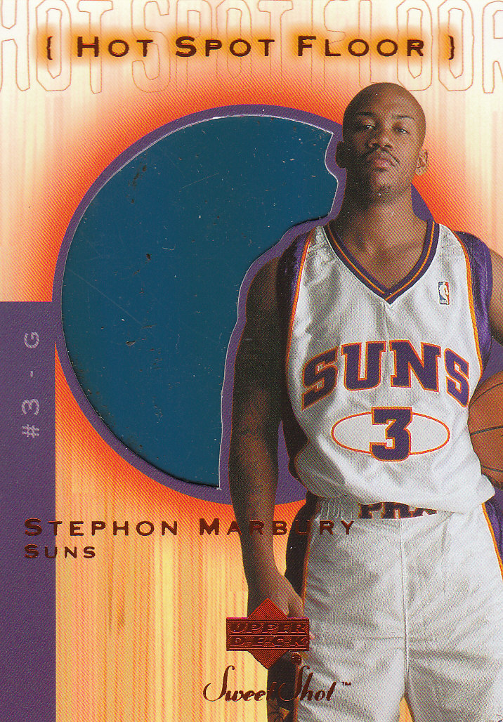2001-02 Sweet Shot Hot Spot Floor #SMF Stephon Marbury