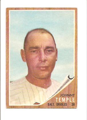 1962 Topps #34 Johnny Temple