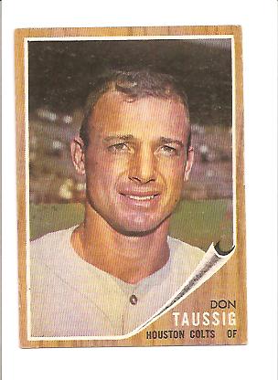 1962 Topps #44 Don Taussig RC