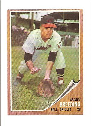 1962 Topps #6 Marv Breeding