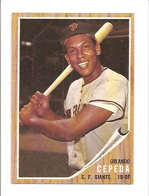 1962 Topps #40 Orlando Cepeda