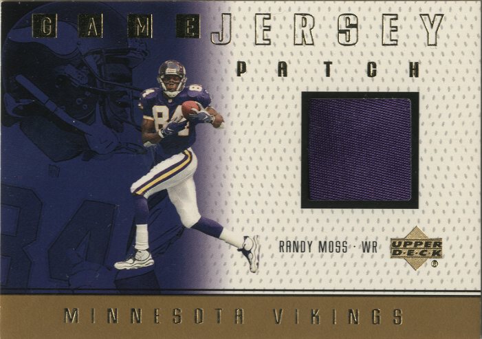 1999 Upper Deck Game Jersey Patch #RMP Randy Moss