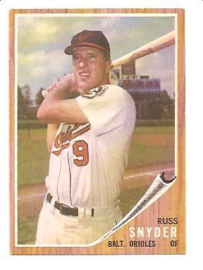1962 Topps #64 Russ Snyder