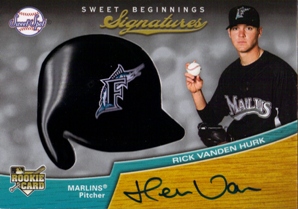 2007 Sweet Spot #136 Rick Vanden Hurk AU RC