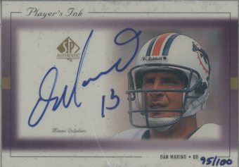 1999 SP Authentic Player's Ink Purple #DMA Dan Marino
