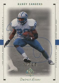 1999 SP Authentic Excitement Gold #28 Barry Sanders
