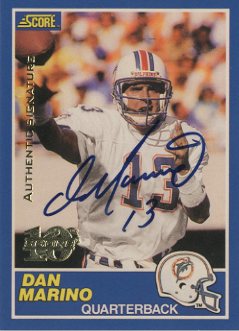1999 Score 10th Anniversary Reprints Autographs #10 Dan Marino