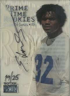 1999 SkyBox Premium Prime Time Rookies Autographs #3PR Edgerrin James
