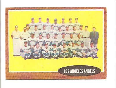 1962 Topps #132A Los Angeles Angels TC (No Inset Photos)