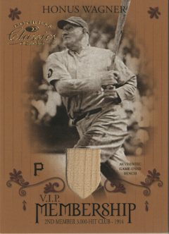 2003 Donruss Classics Membership VIP Memorabilia #3 Honus Wagner Seat/14