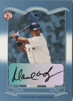 2003 Donruss Classics Significant Signatures #11 Manny Ramirez/5