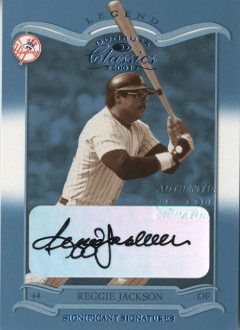 2003 Donruss Classics Significant Signatures #109 Reggie Jackson LGD/5