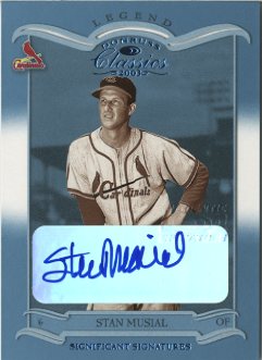2003 Donruss Classics Significant Signatures #116 Stan Musial LGD/25