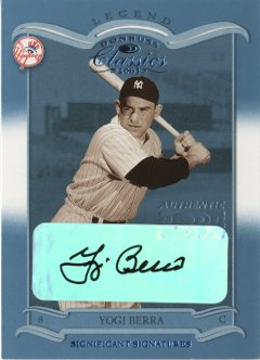 2003 Donruss Classics Significant Signatures #131 Yogi Berra LGD/10