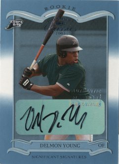 2003 Donruss Classics Significant Signatures #211 Delmon Young ROO/25