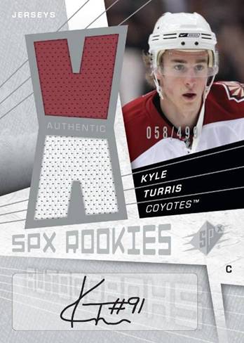 2008 - 09 ( 2009 ) Upper Deck SPX Hockey Hobby Box - 2 Rookie Jersey ( 1 Autograph ) Cards & 1 Winning Materials & 1 Winning Combo Jersey Card Per Box On Avg. + A Pack Of Card Sleeves - In Stock Now