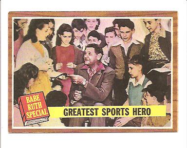 1962 Topps #143 Babe Ruth Special 9/Greatest Sports Hero