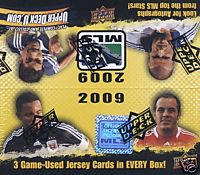 2009 Upper Deck MLS Soccer Factory Sealed Hobby Box - 3 Memorabilia Cards Per Box On Avg. & Possible Autographed Cards - In Stock Now  