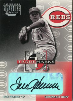 2001 Donruss Signature Team Trademarks #51 Tom Seaver/25