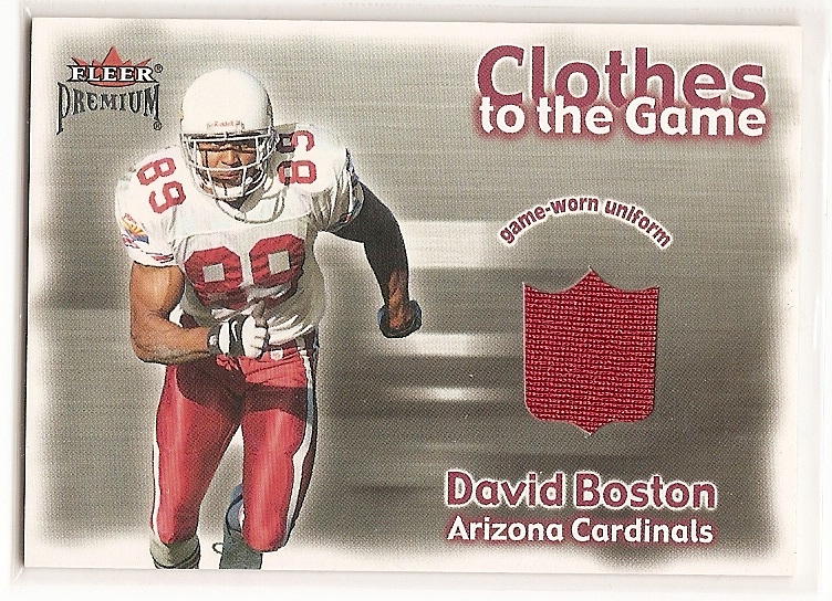 2001 Fleer Premium Clothes to the Game #3 David Boston