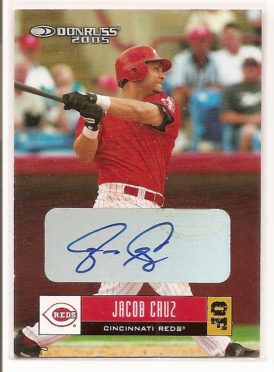 2005 Donruss Autographs #304 Jacob Cruz