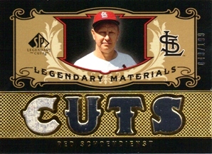 2007 SP Legendary Cuts Legendary Materials #SC Red Schoendienst/199