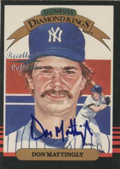 2002 Diamond Kings Recollection Autographs #25 Don Mattingly 85 DK/12