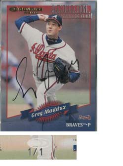 2003 Donruss Recollection Autographs #172 Greg Maddux 01 R00/1