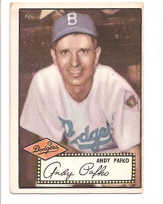 1952 Topps #1 Andy Pafko front image