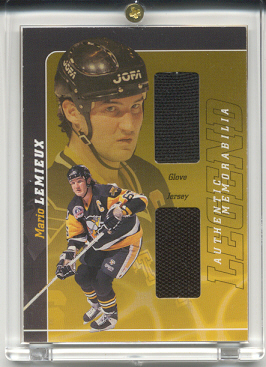 2000-01 BAP Signature Series Mario Lemieux Legend #LM3 Mario Lemieux Jsy/Glv