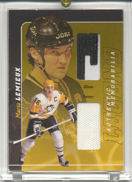 2000-01 BAP Signature Series Mario Lemieux Legend #LM2 Mario Lemieux Jsy/Glv